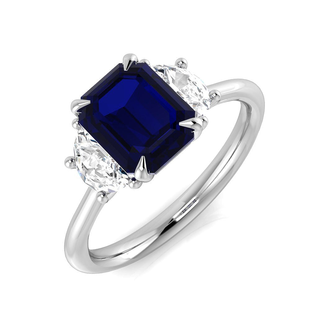 Three Stone Diamond Ring 2.3ct – SR3455~BS – 18k White Gold