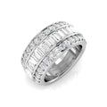 Baguette & Brilliant Diamond Ring 2.6ct – SR3475 – 18k White Gold