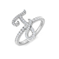 Initials Diamond Ring 0.37ct – SR3533-J – 18k White Gold