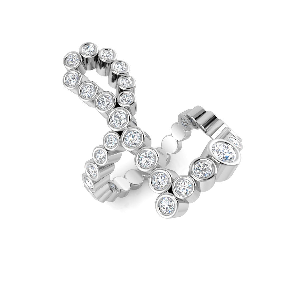 Fancy Diamond Ring 1.17ct – SR3739 – 18k White Gold