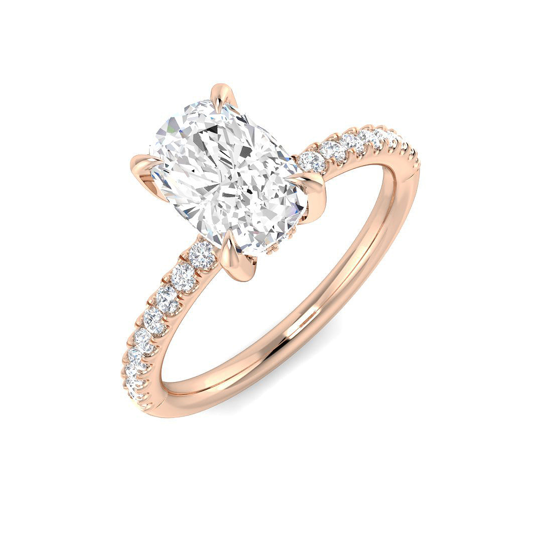 Engagement Lab-Grown Diamond Ring 1.76ct – SR3762 – 18k Rose Gold