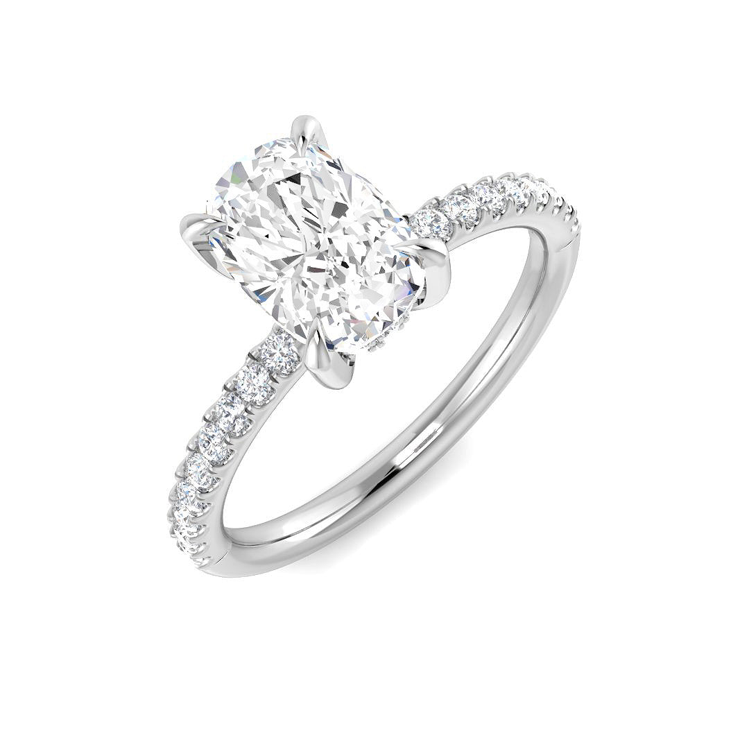 Engagement Lab-Grown Diamond Ring 1.76ct – SR3762 – 18k White Gold