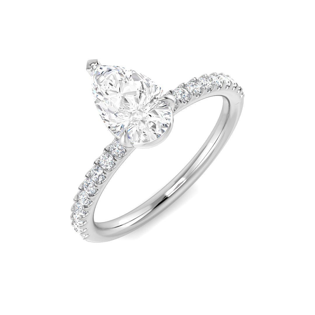 Engagement Diamond Ring 0.79ct–3.3ct – SR1373 – 18k White Gold