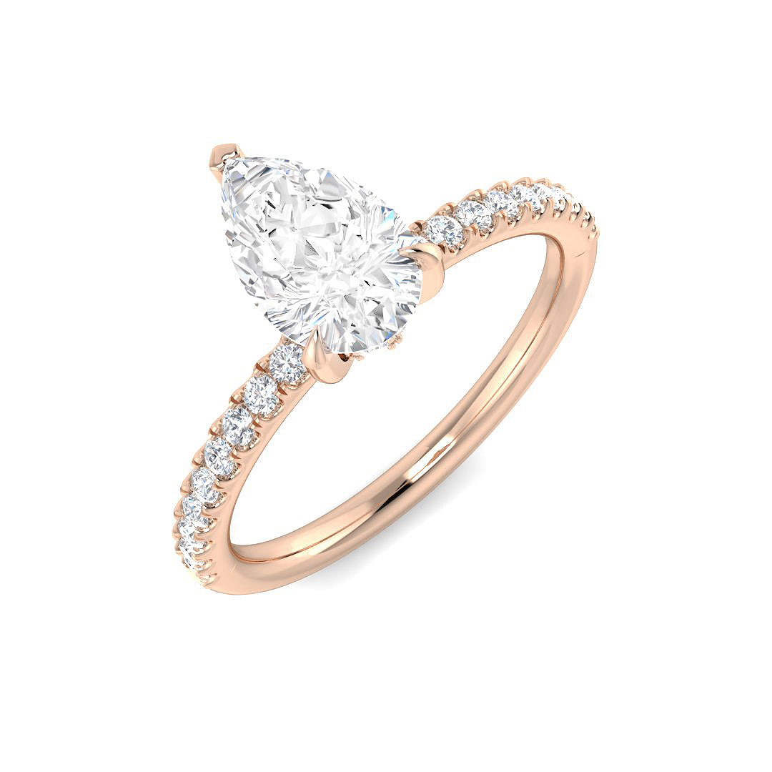 Engagement Lab-Grown Diamond Ring 1.27ct – SR3794 – 18k Rose Gold