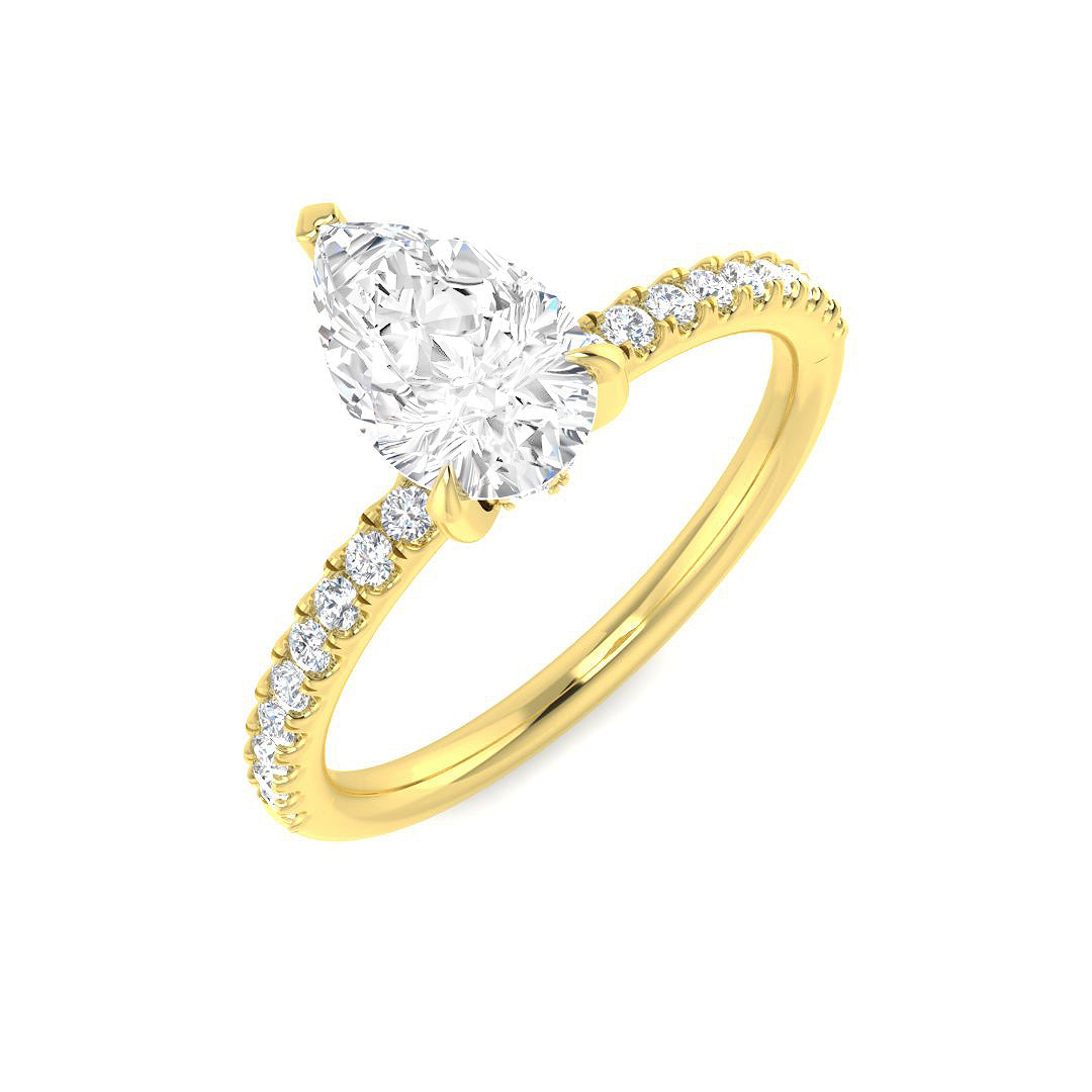 Engagement Lab-Grown Diamond Ring 1.27ct – SR3794 – 18k Yellow Gold