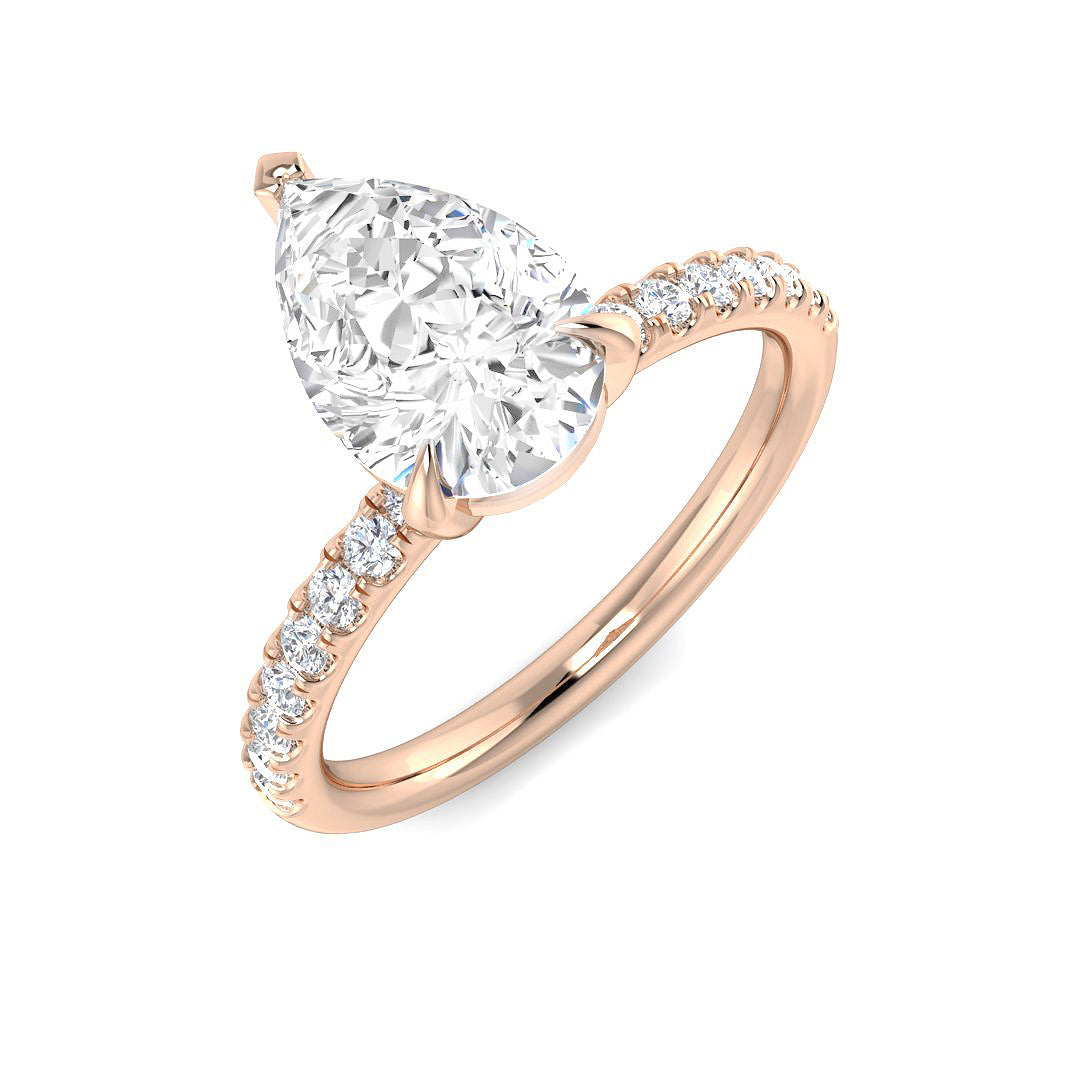 Engagement Diamond Ring 0.79ct–3.3ct – SR1373 – 18k Rose Gold