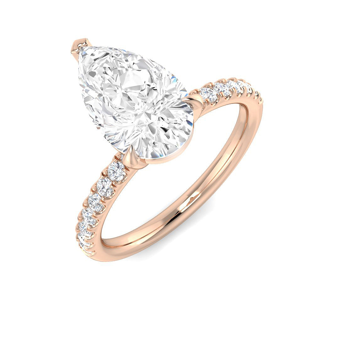 Engagement Diamond Ring 0.79ct–3.3ct – SR1373 – 18k Rose Gold