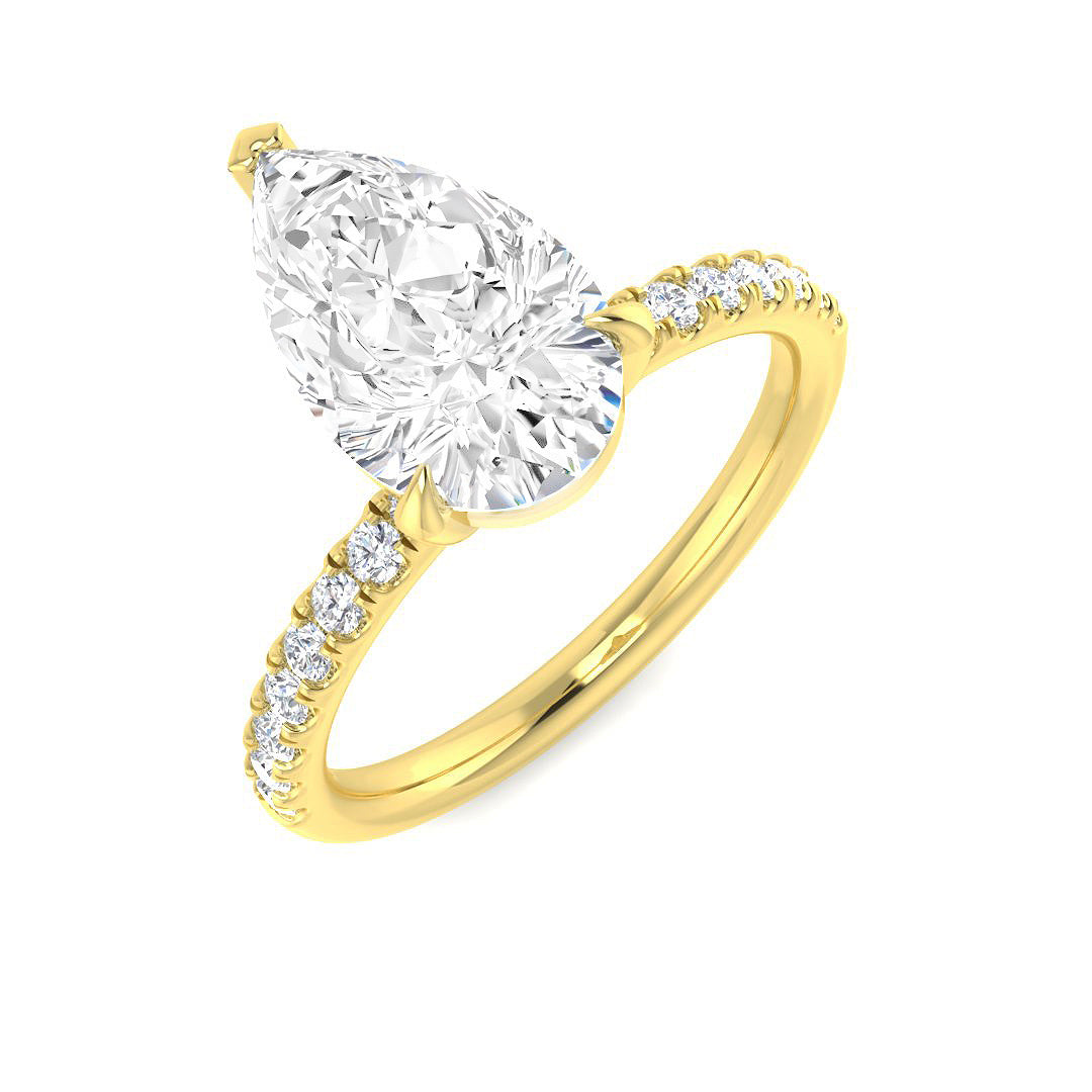 Engagement Diamond Ring 0.79ct–3.3ct – SR1373 – 18k Yellow Gold