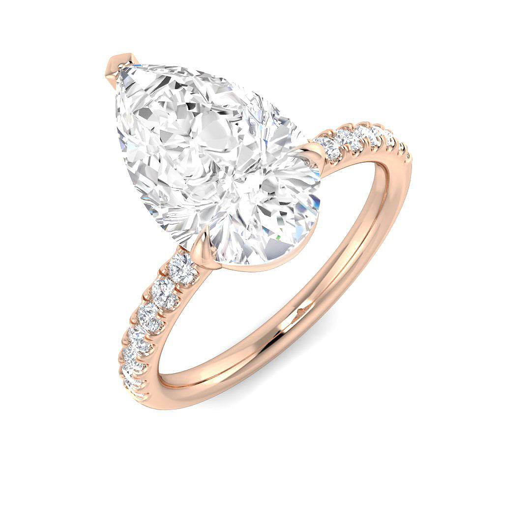 Engagement Diamond Ring 0.79ct–3.3ct – SR1373 – 18k Rose Gold