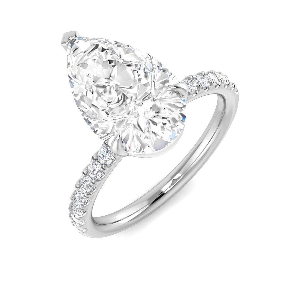 Engagement Diamond Ring 0.79ct–3.3ct – SR1373 – 18k White Gold