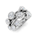 Bubble Diamond Ring 2.98ct – SR3891 – 18k White Gold