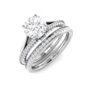Engagement Lab-Grown Diamond Ring 1.65ct–2.27ct – SR4111 – 18k White Gold