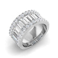 Baguette & Brilliant Diamond Ring 2.4ct – SR4190 – 18k White Gold