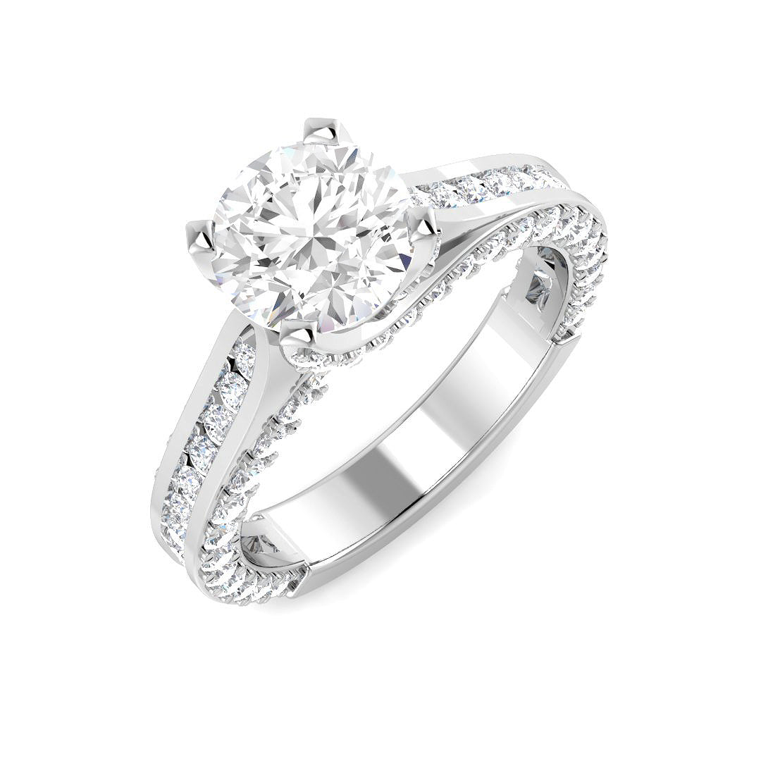 Engagement Lab-Grown Diamond Ring 2.25ct – SR4338 – 18k White Gold