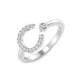 Initials Diamond Ring 0.11ct – SR4350-C – 18k White Gold