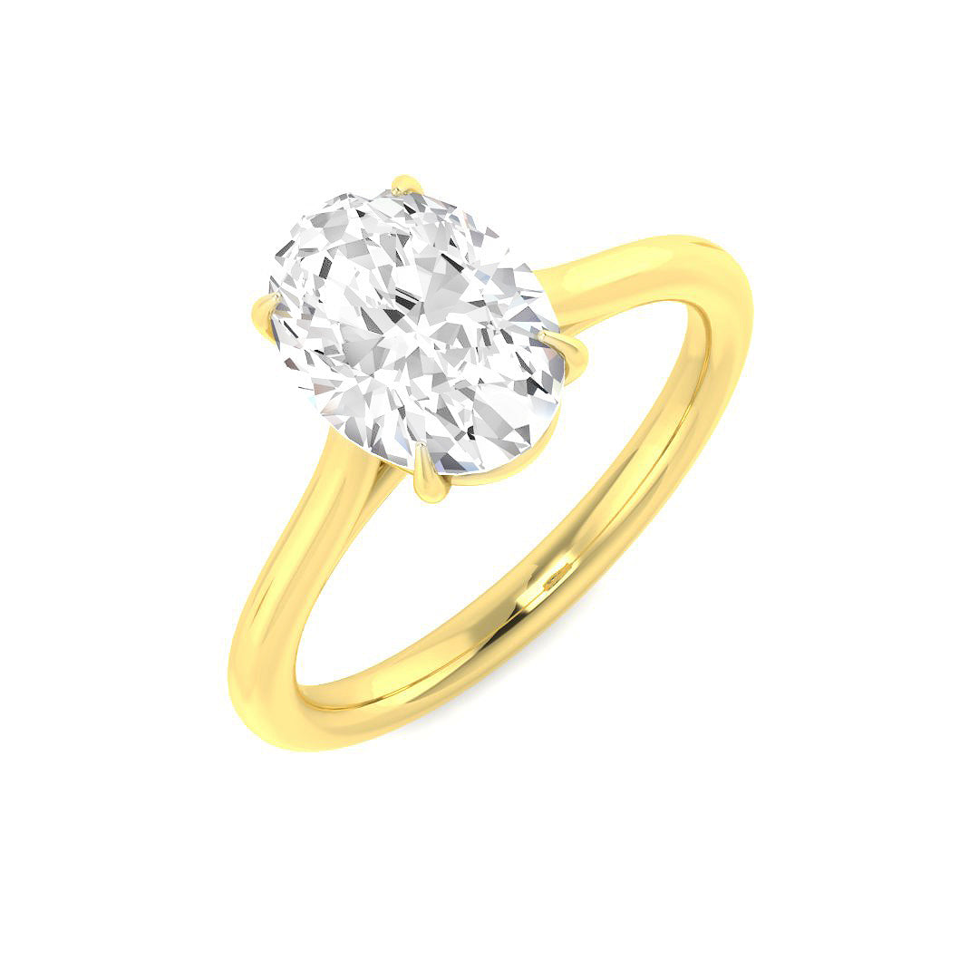 Engagement Diamond Ring 0.23ct–5.0ct – SR1593 – 18k Yellow Gold