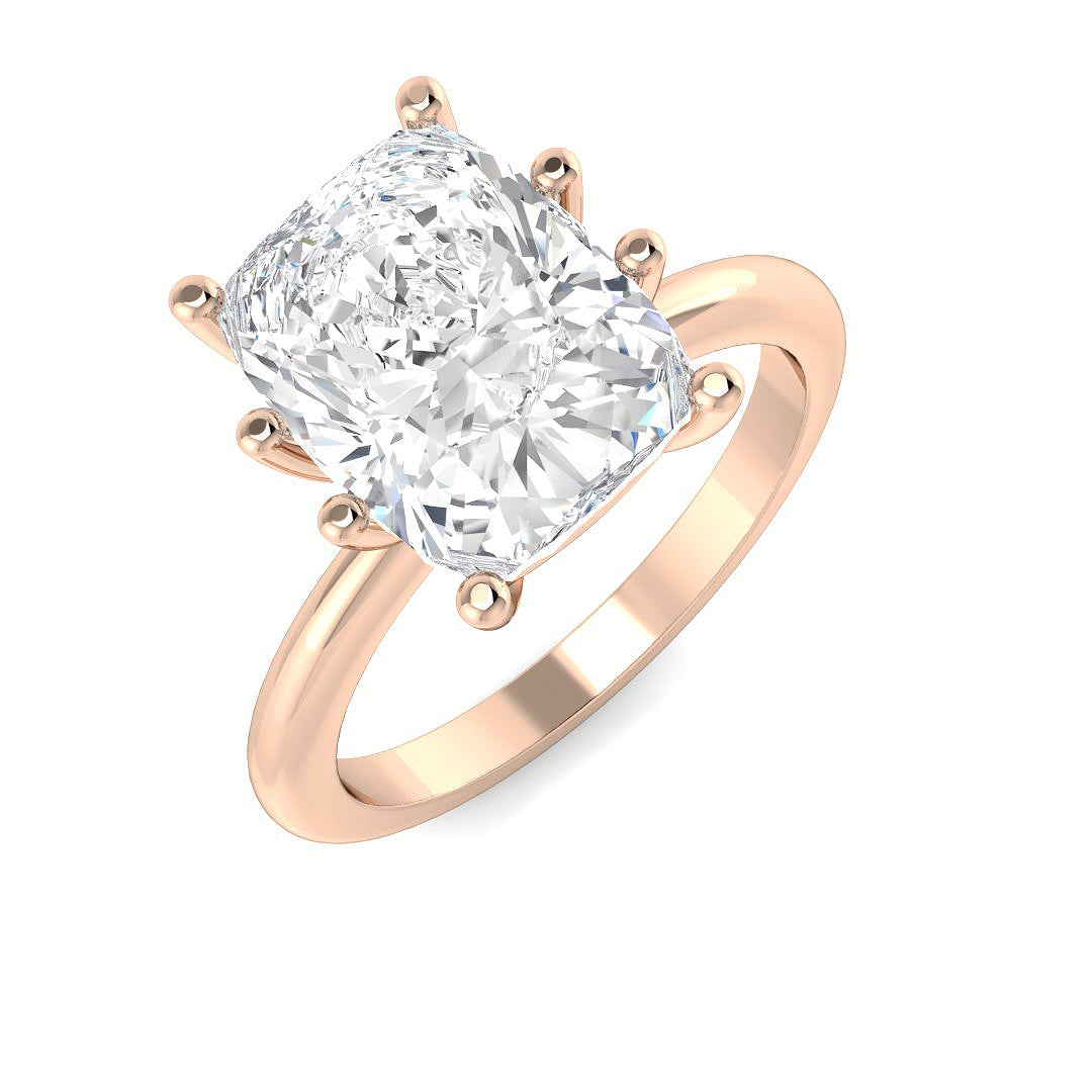 Engagement Lab-Grown Diamond Ring 4.01ct – SR4523 – 18k Rose Gold