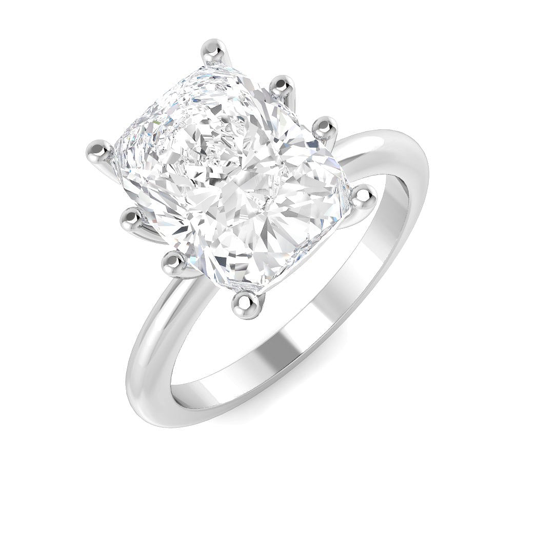 Engagement Lab-Grown Diamond Ring 4.01ct – SR4523 – 18k White Gold