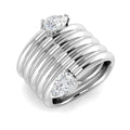 Fancy Diamond Ring 0.96ct – SR4577 – 18k White Gold