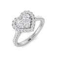 Cluster Diamond Ring 0.74ct – SR500 – 18k White Gold