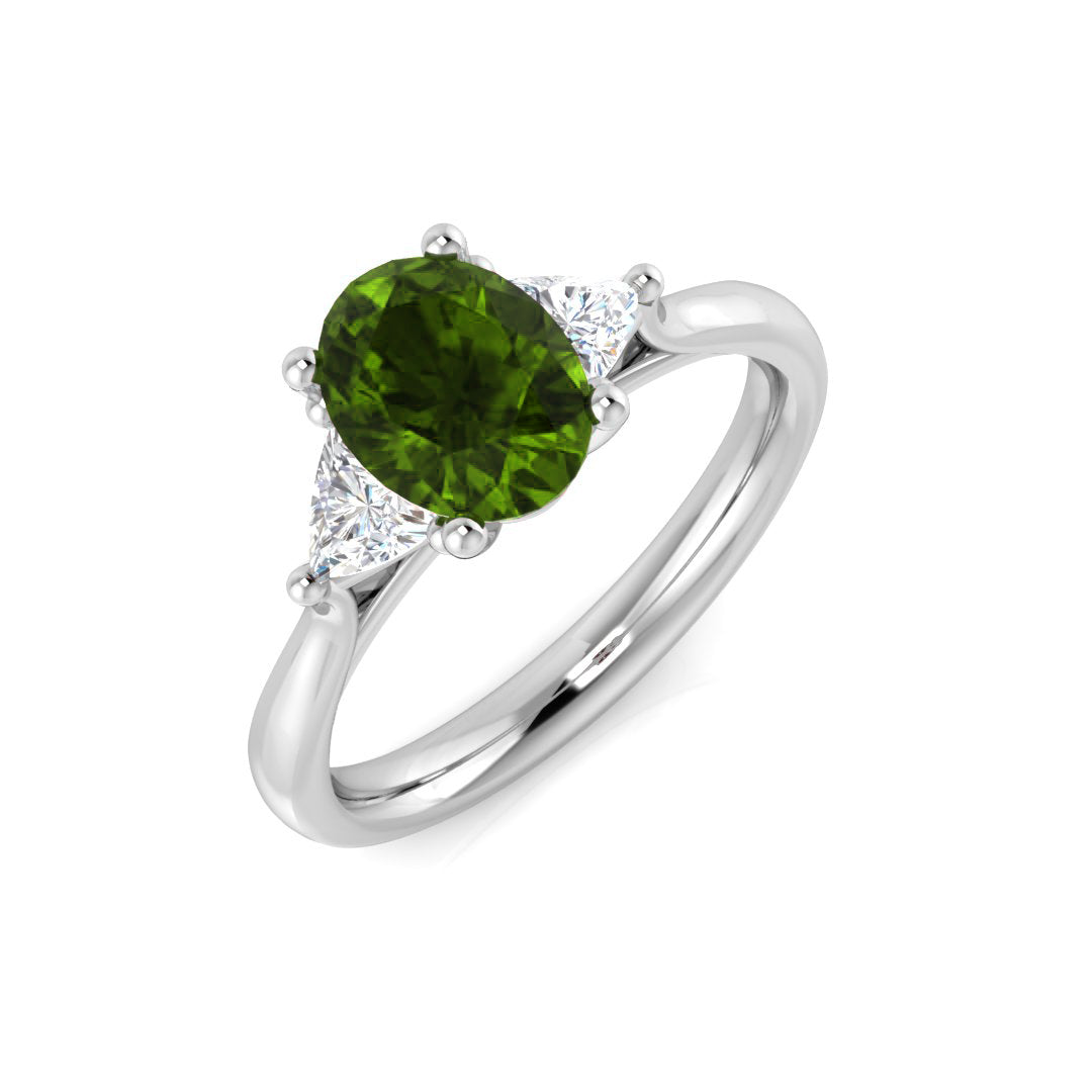 Multi Sapphire Diamond Ring 2.17ct – SR568~MS – 18k White Gold