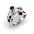 Ruby Diamond Ring 1.84ct – SR813~RY – 18k White Gold