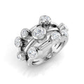 Bubble Diamond Ring 1.43ct – SR815 – 18k White Gold