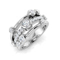 Bubble Diamond Ring 0.7ct–1.26ct – SR971 – 18k White Gold