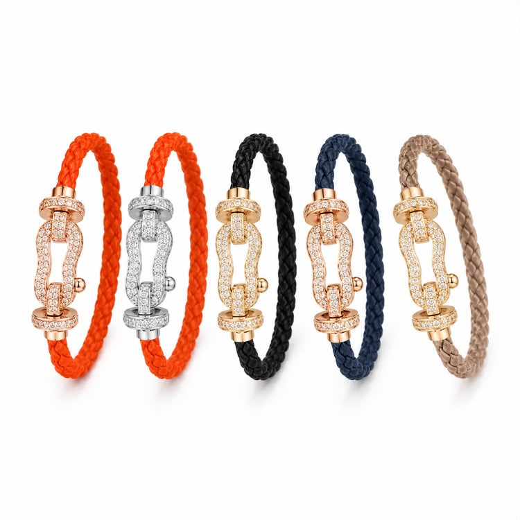 Diamond cable bracelet colour range