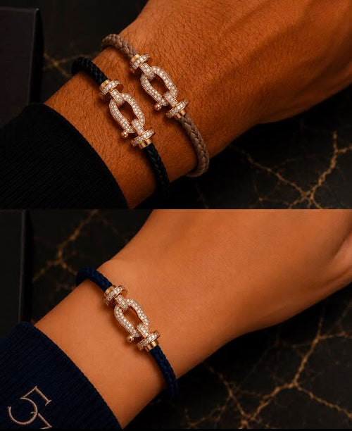 Diamond cable bracelet lifestyle shot