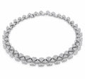 Diamond Pavé Leaf Collar Necklace product shot on white background