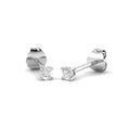 Solitaire Diamond Ring 0.11ct – XYE3363 – 18k White Gold