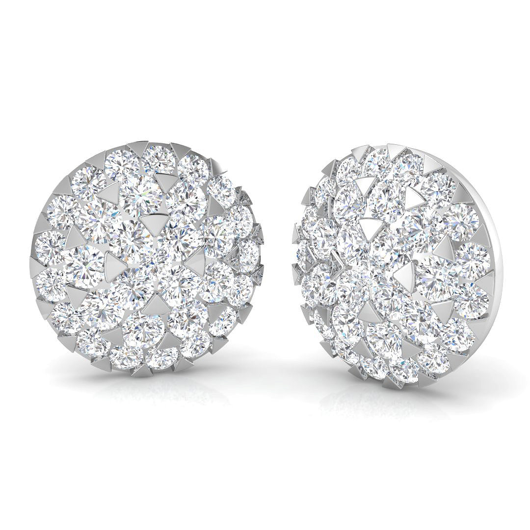 Cluster Diamond Ring 3.93ct – XYE3535 – 18k White Gold