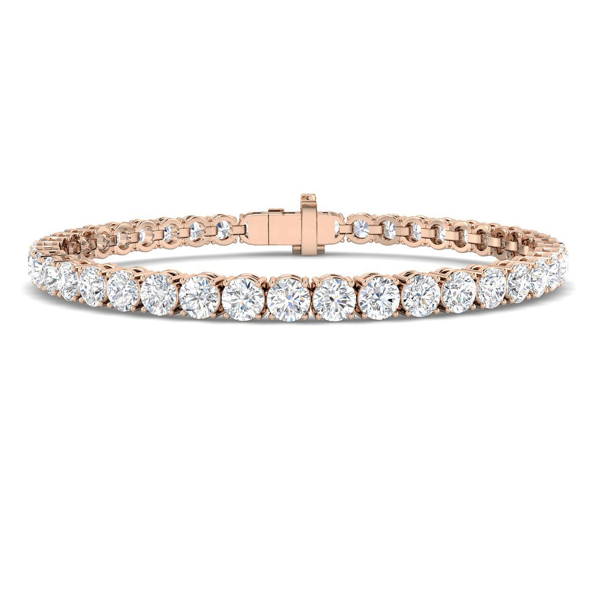 Tennis Diamond Ring 8.71ct – SB2651 – 18k Rose Gold