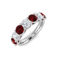 Ruby Diamond Ring 2.8ct – SL8794~RY – 18k White Gold