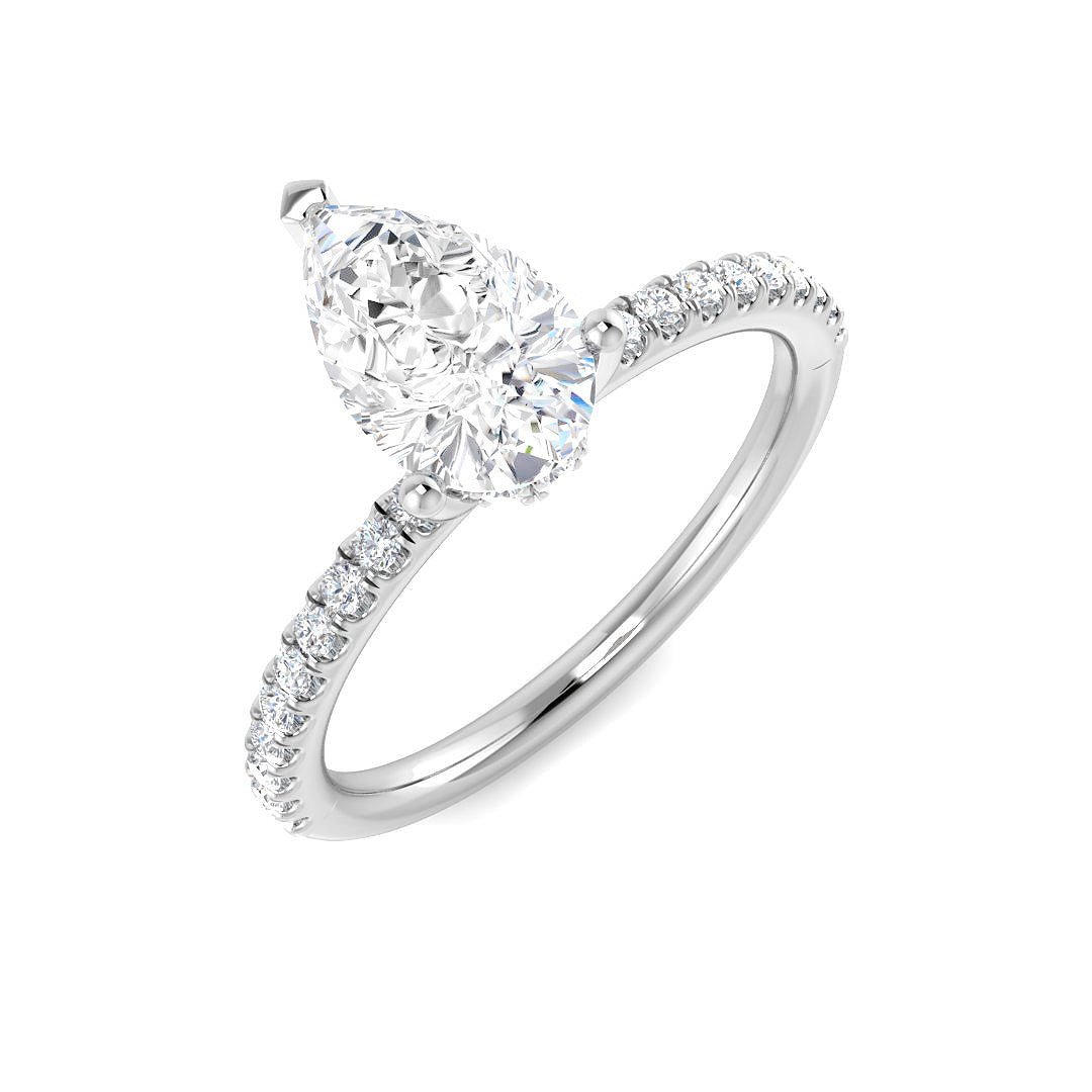 Engagement Lab-Grown Diamond Ring 1.28ct – SR5879 – 18k White Gold