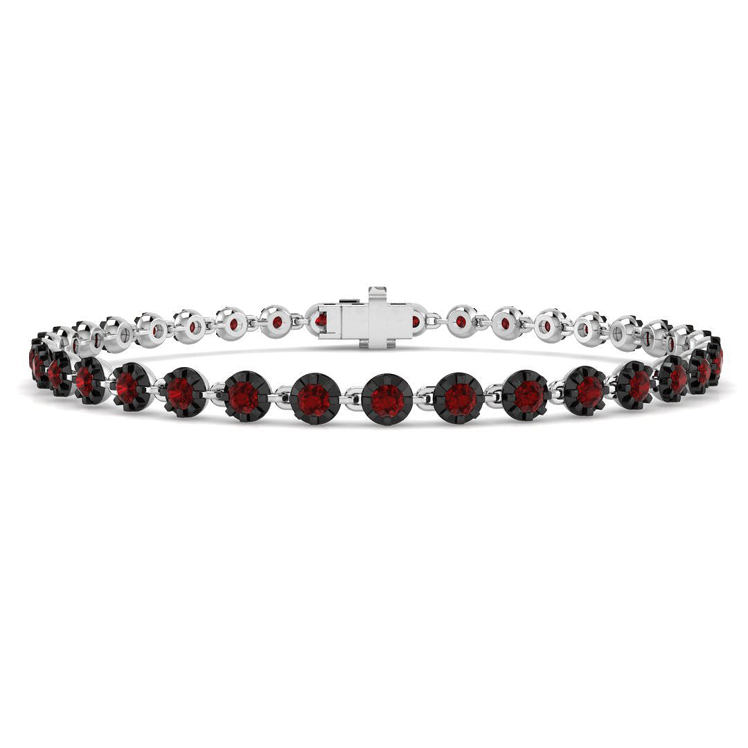 Ruby Diamond Ring 2.63ct – SB3070~RY – 18k White Gold