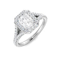 Halo Lab-Grown Diamond Ring 1.48ct–1.51ct – SR4522 – 18k White Gold