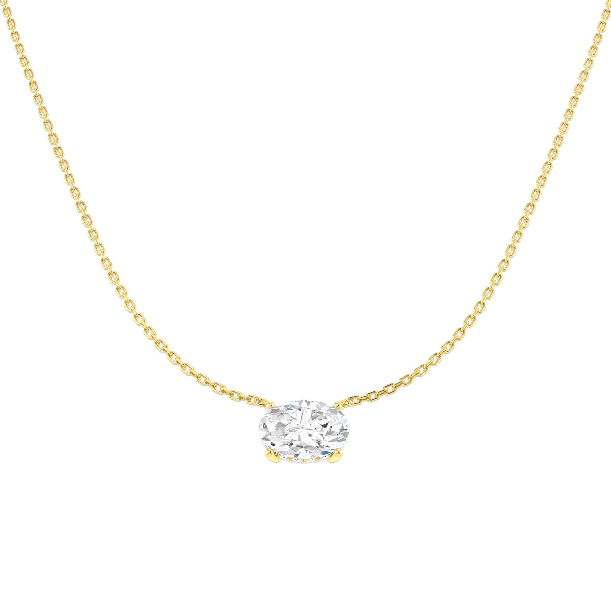 Solitaire Lab-Grown Diamond Ring 2.16ct–2.19ct – SN2282 – 18k Yellow Gold