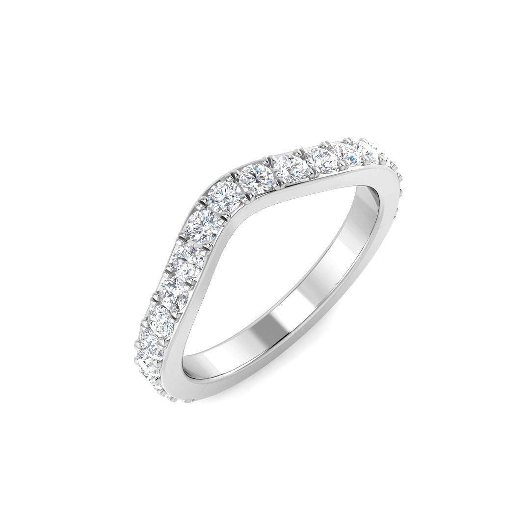 Wishbone Diamond Ring 0.4ct – SR5131A – 18k White Gold