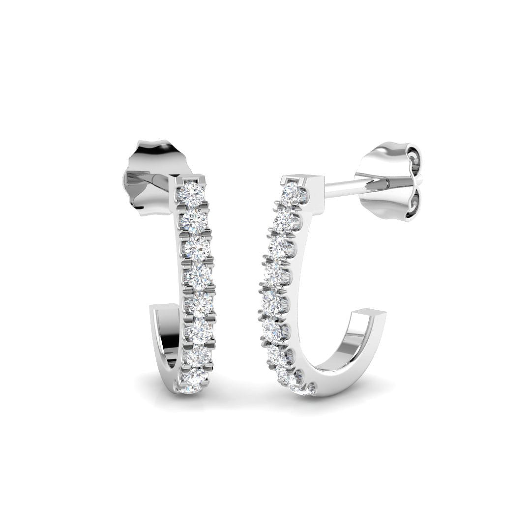 Hoops Diamond Ring 0.18ct–0.47ct – SE6069 – 18k White Gold