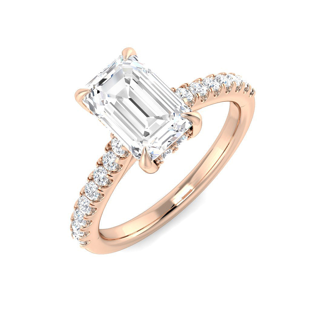 Engagement Lab-Grown Diamond Ring 2.47ct – SR5534 – 18k Rose Gold