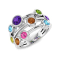 Bubble Diamond Ring 1.37ct – SR6902~MIX – 18k White Gold