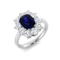 Cluster Diamond Ring 3.31ct – SR7131~BS – 18k White Gold