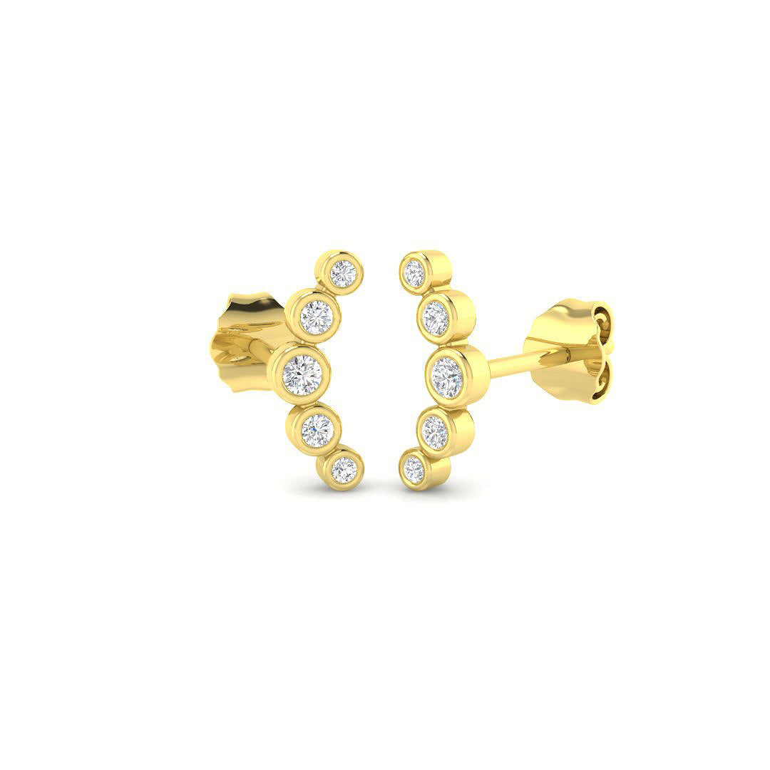 Crawlers Diamond Ring 0.15ct–0.27ct – SE4865 – 18k Yellow Gold