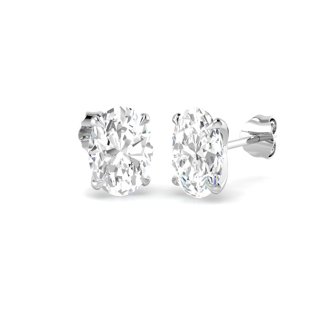 Solitaire Lab-Grown Diamond Ring 4.01ct – SE7583 – 18k White Gold