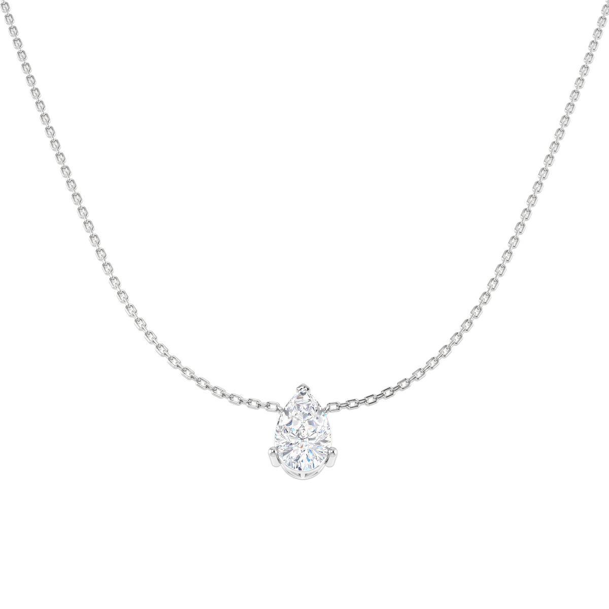 Solitaire Lab-Grown Diamond Ring 0.53ct–3.03ct – SN1951 – 18k White Gold