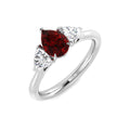 Ruby Diamond Ring 1.42ct – SR1661~RY – 18k White Gold