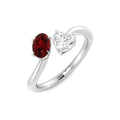Ruby Diamond Ring 0.85ct – SR2056~RY – 18k White Gold