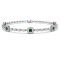 Emerald Diamond Ring 1.6ct – SB3085~EM – 18k White Gold